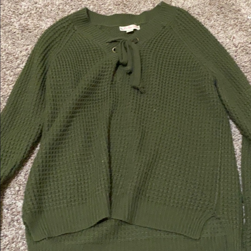 Green sweater